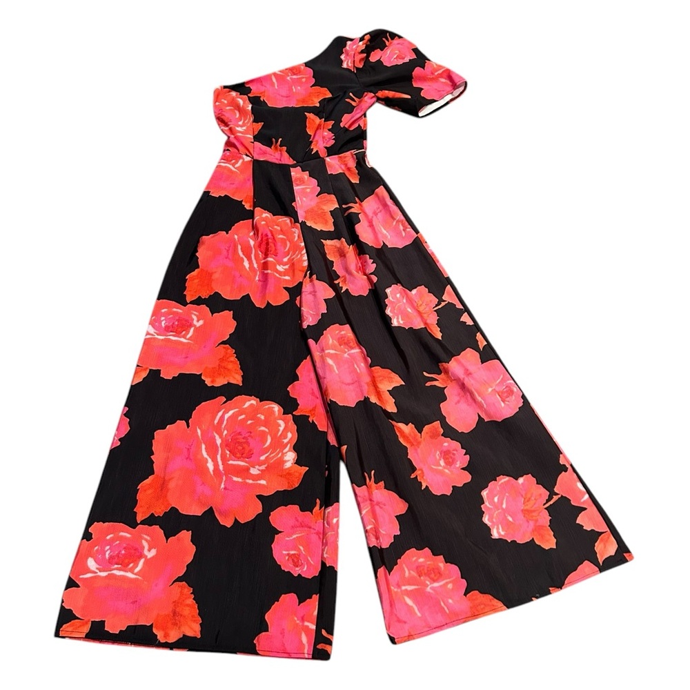 ASOS bold floral structured jumpsuit